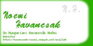 noemi havancsak business card